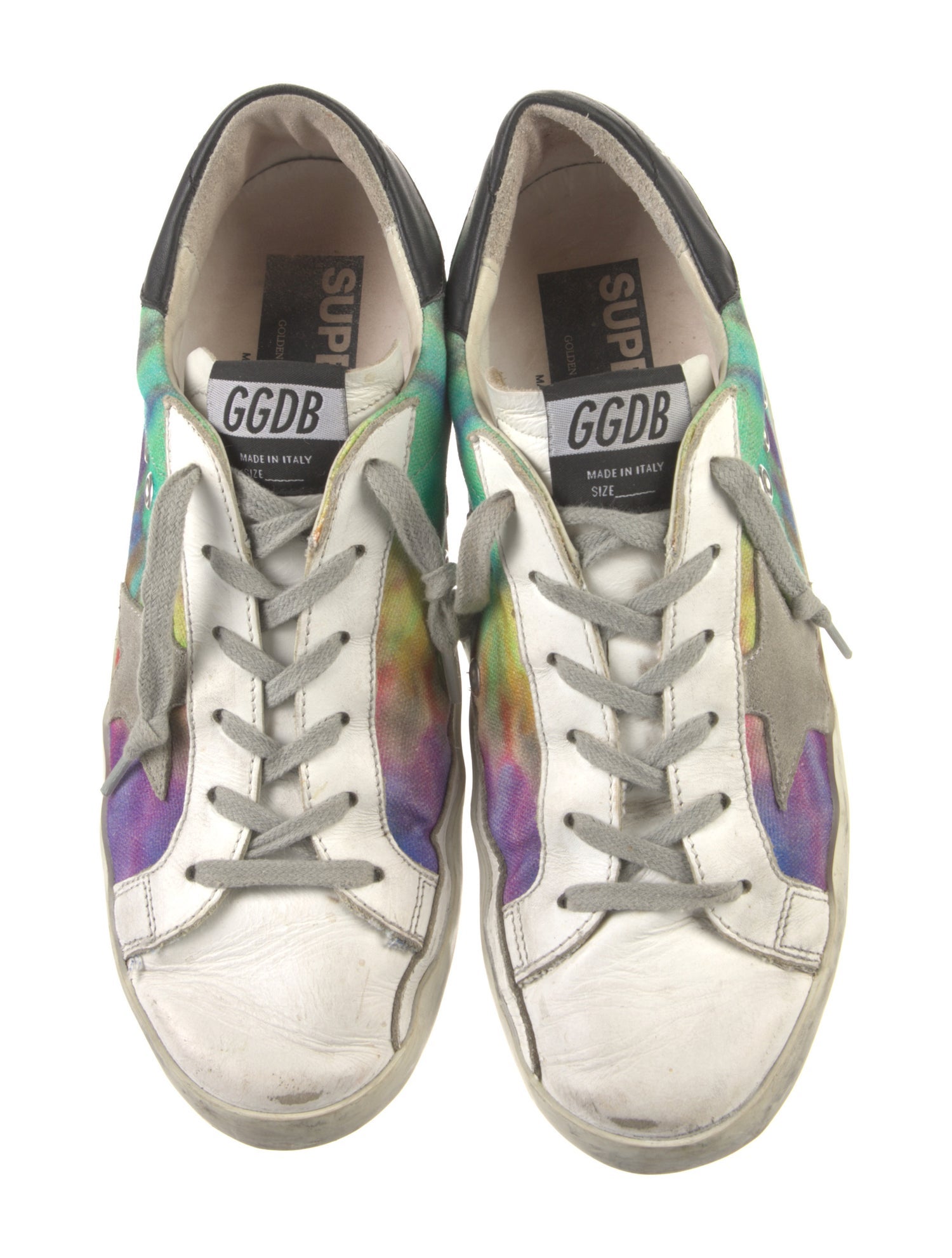 Golden Goose Canvas Printed Sneakers